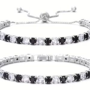 Elegant Black and White Bracelets